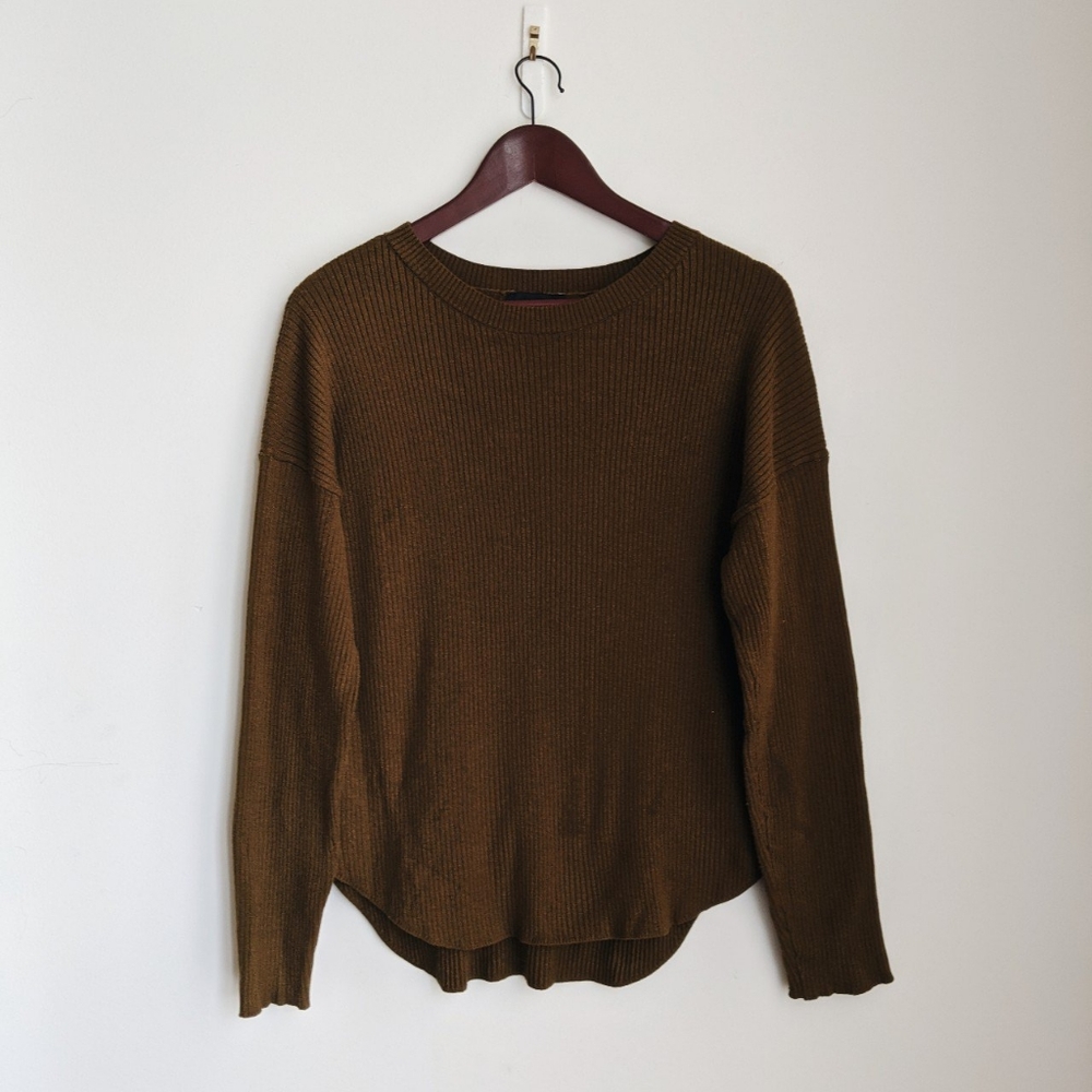 3 for 30 Express : Ribbed Shirttail Hem Sweater Wi